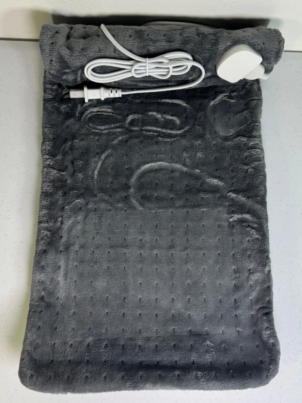 Electric Heating Pad 12x24 King Size Back Pain Relief 9 Heat Settings Gray XL